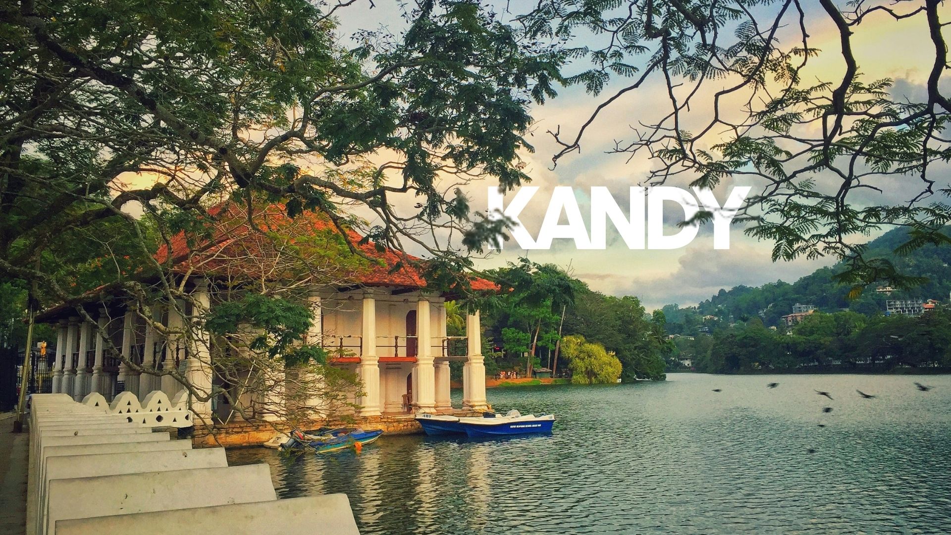 Kandy hills and lake